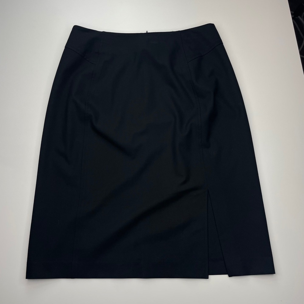The Limited Stretch Black Pencil Skirt Size 6 Side Slit Professional Workwear